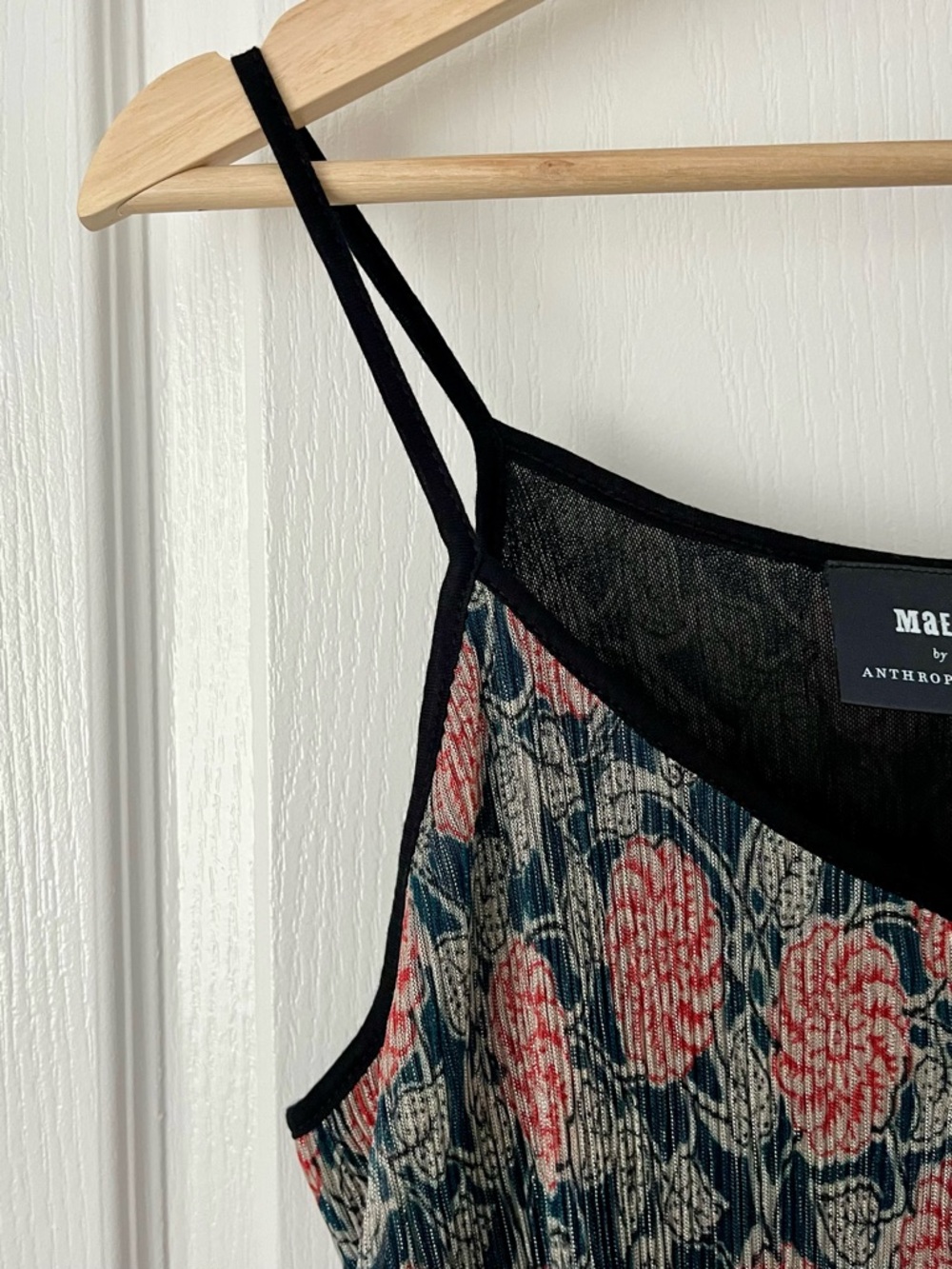 Maeve Anthropologie Floral Button Front Tank Top NWT Size S - Picture 6 of 12